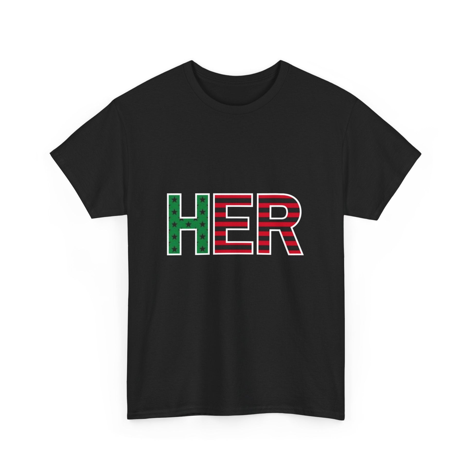 Black American Flag "HER" - T-Shirt | THE VOTING BLOCK