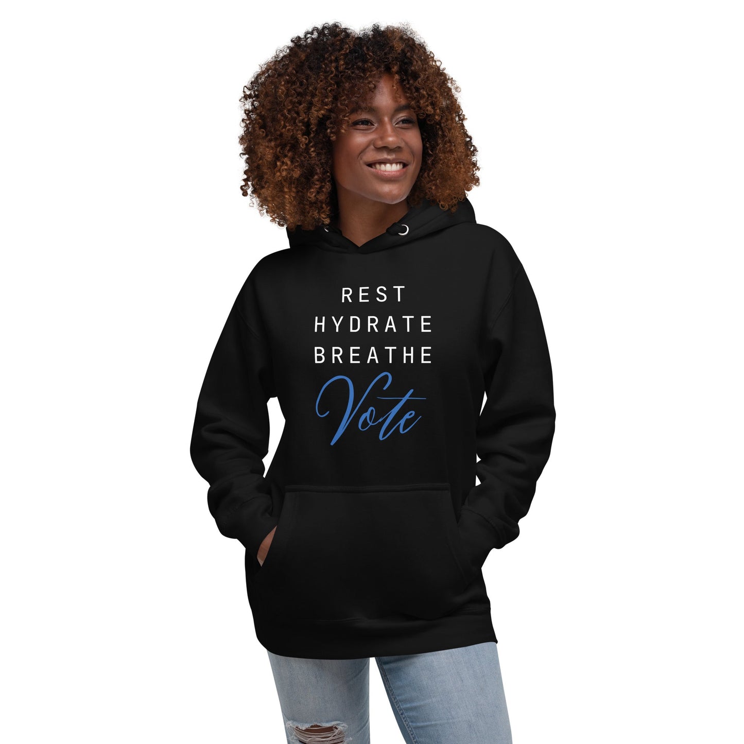 Breathe and Vote - Hoodie (Unisex) | THE VOTING BLOCK