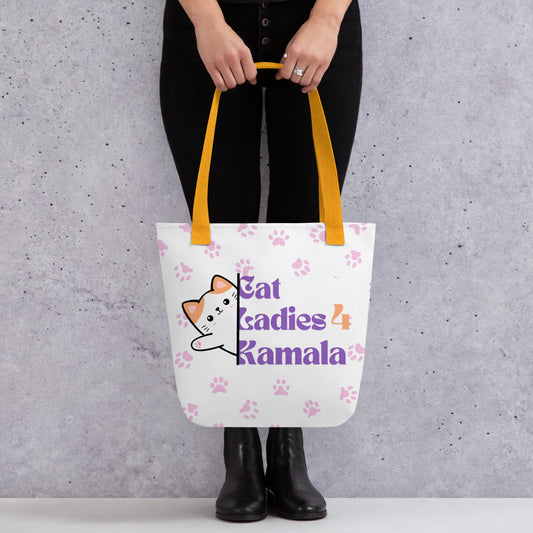 Cat Ladies for Kamala - Tote bag | THE VOTING BLOCK