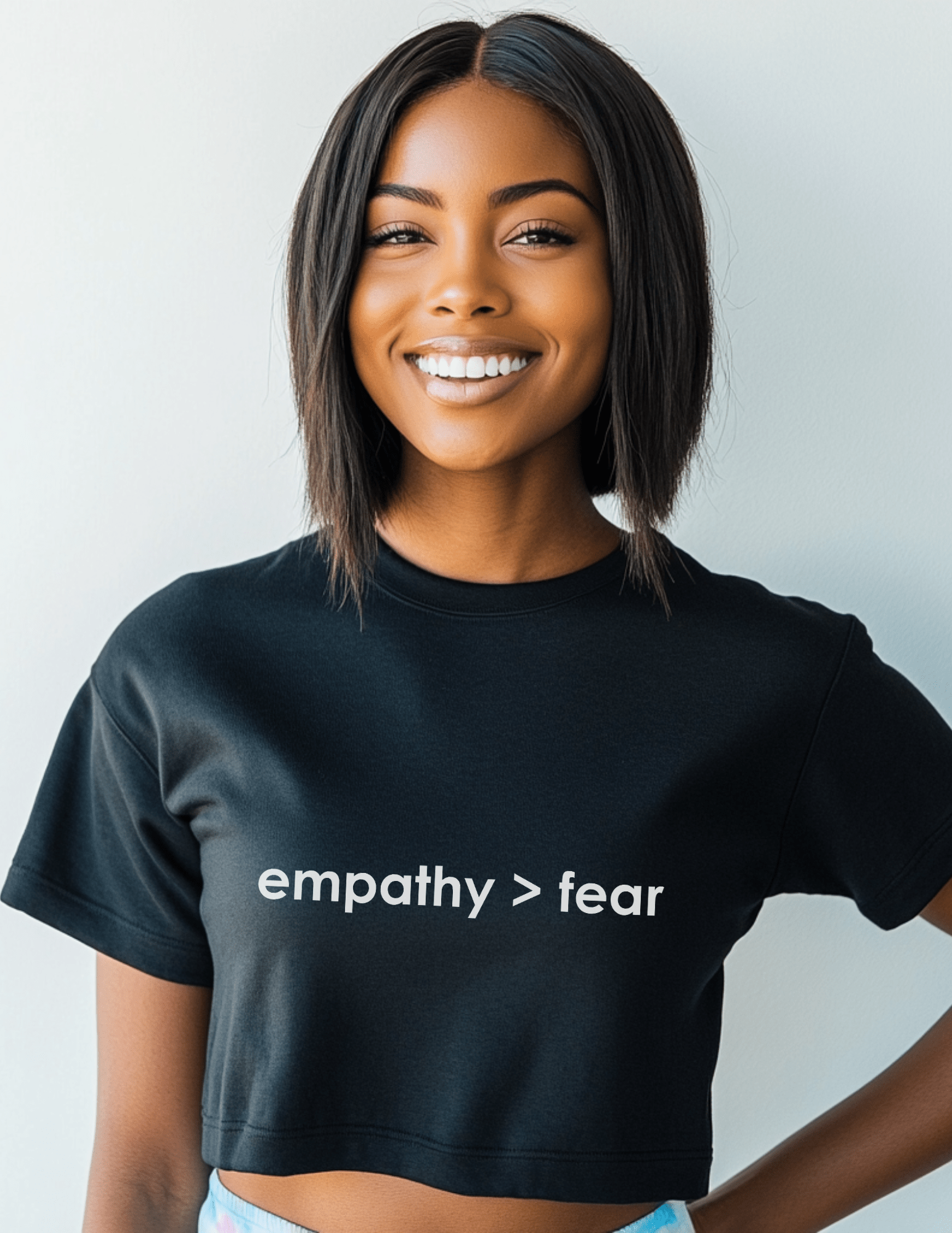 Empathy Over Fear - Cropped T-Shirt | THE VOTING BLOCK