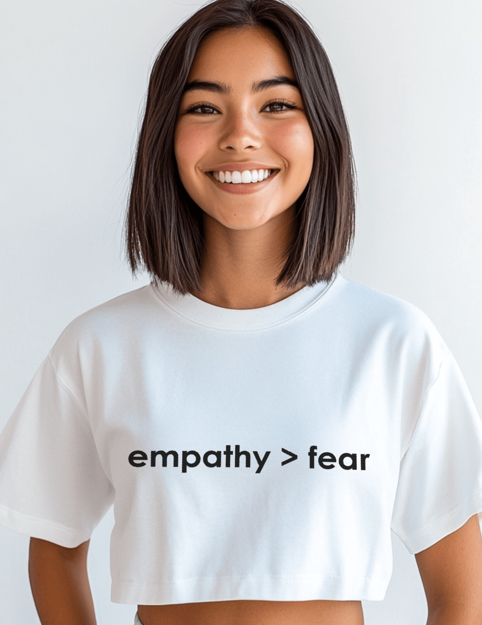 Empathy Over Fear - Cropped T-Shirt | THE VOTING BLOCK