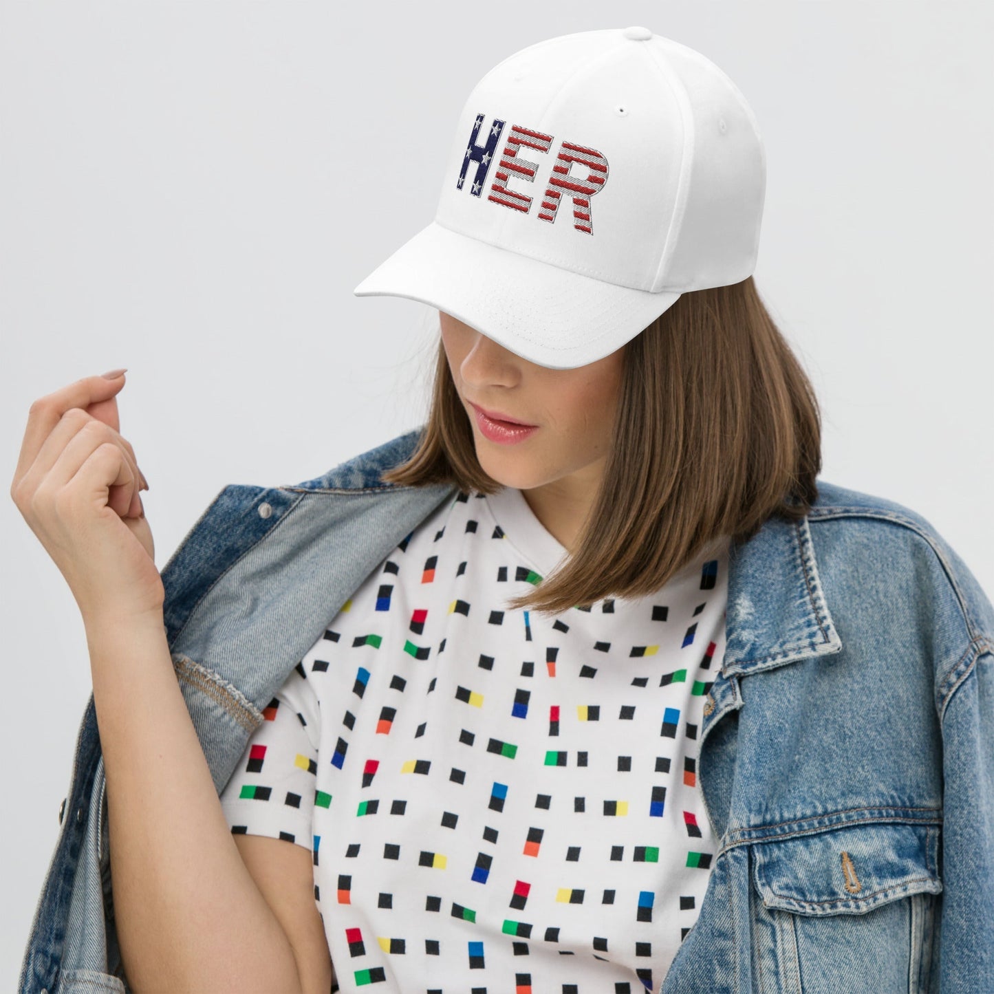 HER - Embroidered Twill Cap | THE VOTING BLOCK