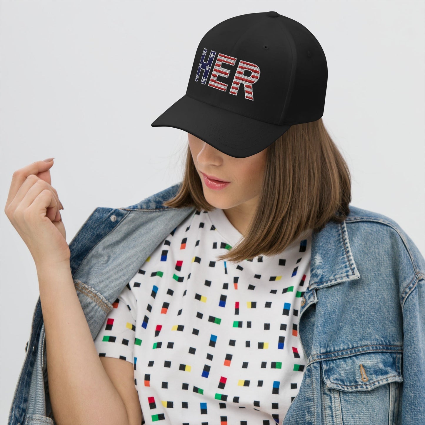 HER - Embroidered Twill Cap | THE VOTING BLOCK