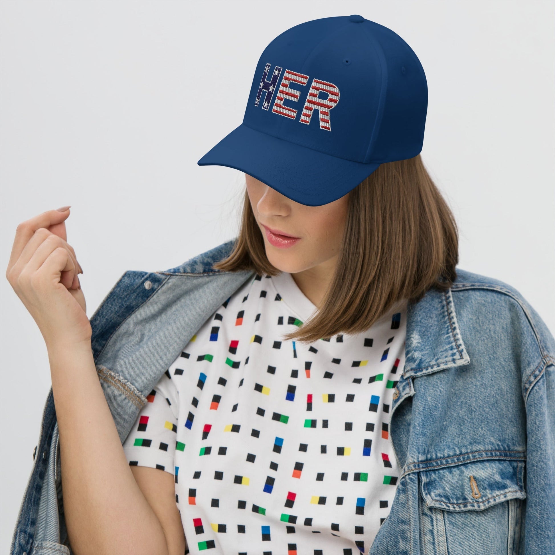 HER - Embroidered Twill Cap | THE VOTING BLOCK