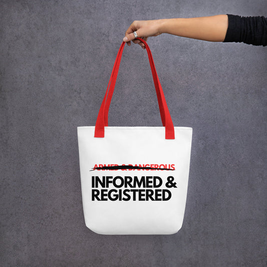 Informed and Registered - Tote bag | THE VOTING BLOCK