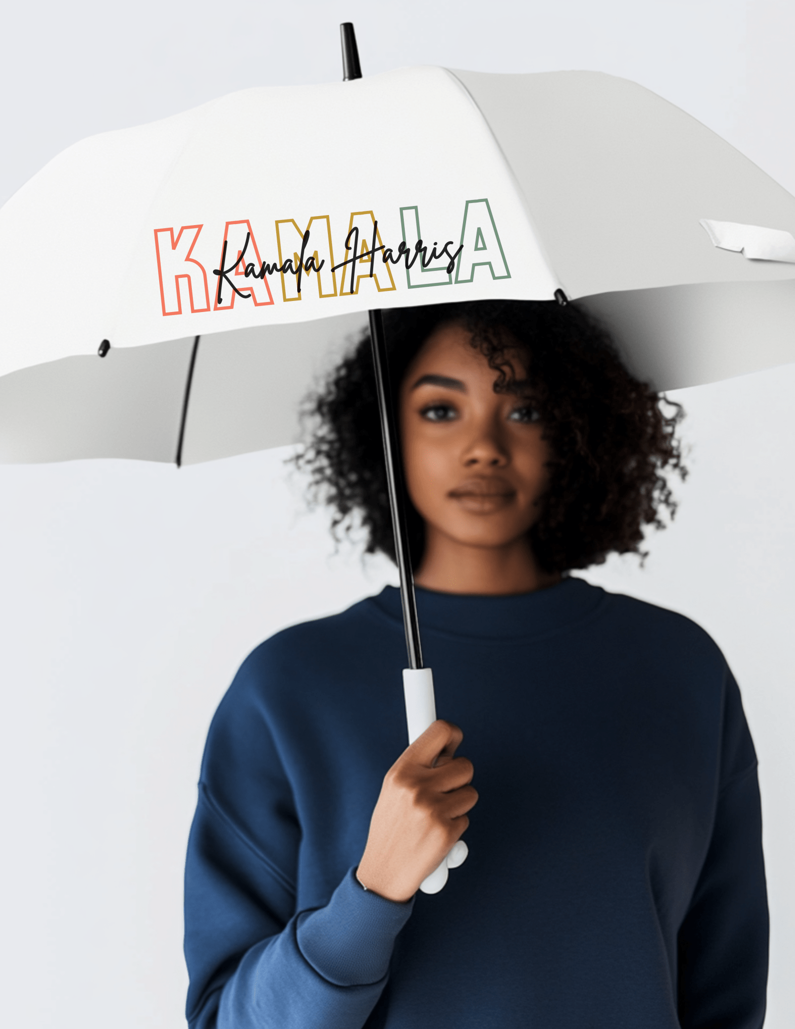 Signature KAMALA - Semi - Automatic Foldable Umbrella | THE VOTING BLOCK