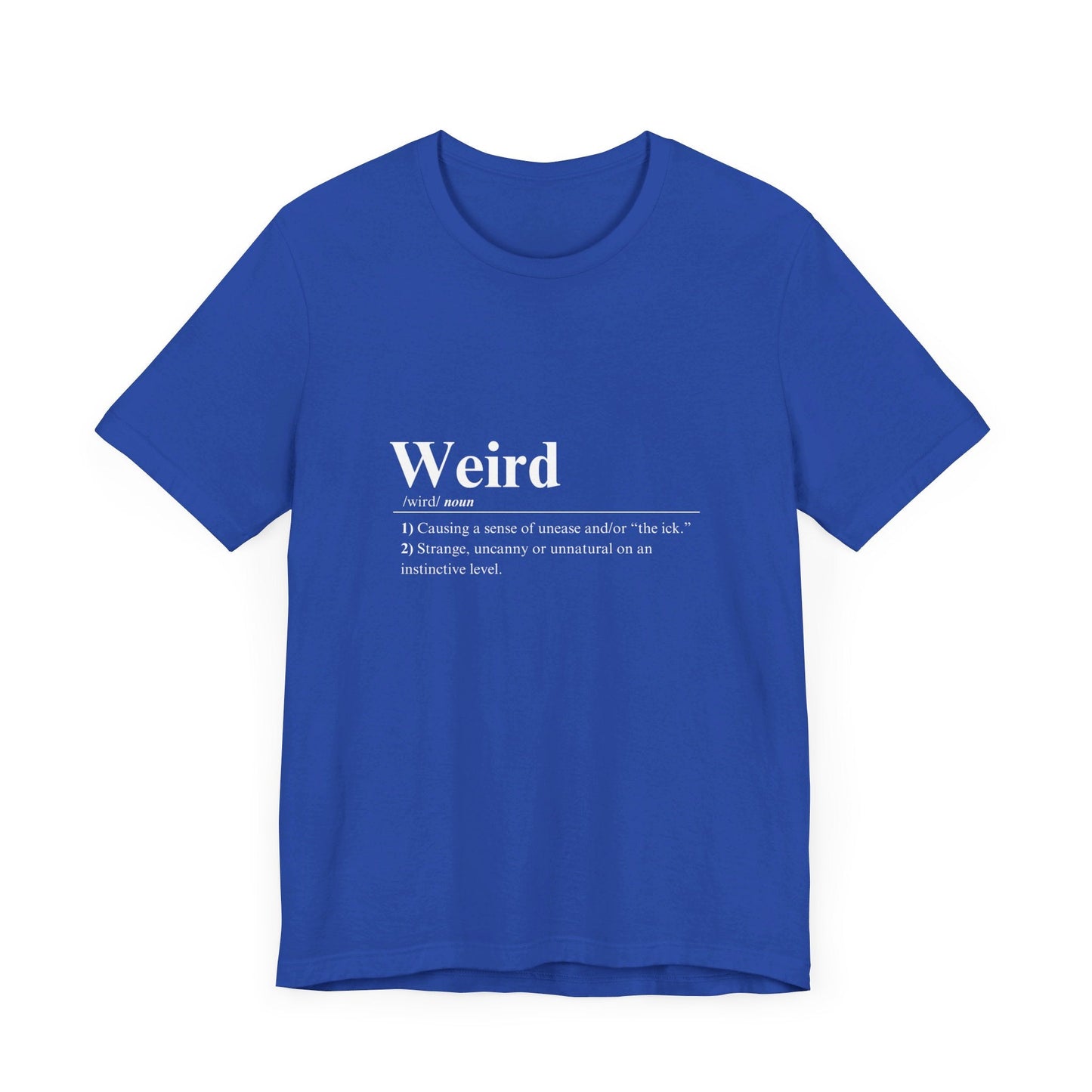 Weird Definition - Jersey Short Sleeve Tee (Unisex) | THE VOTING BLOCK