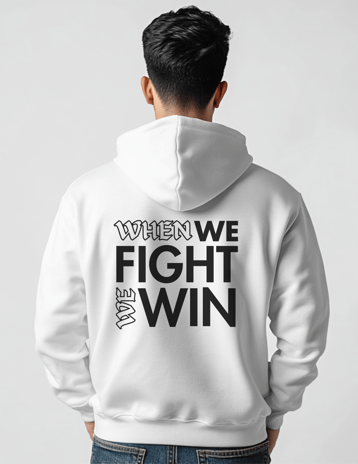 When We Fight We Win - Collegiate Hoodie *Custom Colors* | THE VOTING BLOCK